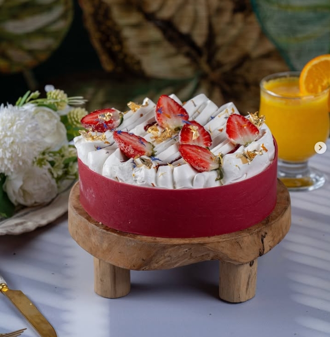 Gateau frais servi chez ACTICUI